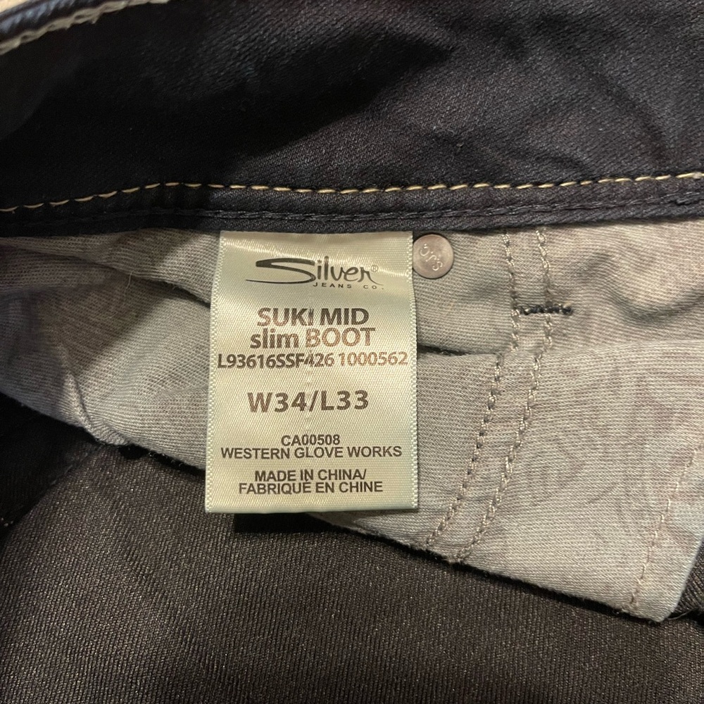 Silver 34/33 bootcut jeans